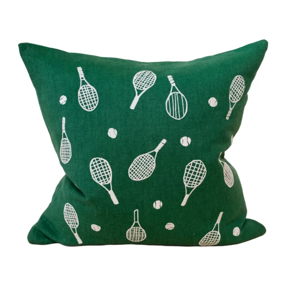 Funda de cojín Tennisracket 48x48 cm, Green
