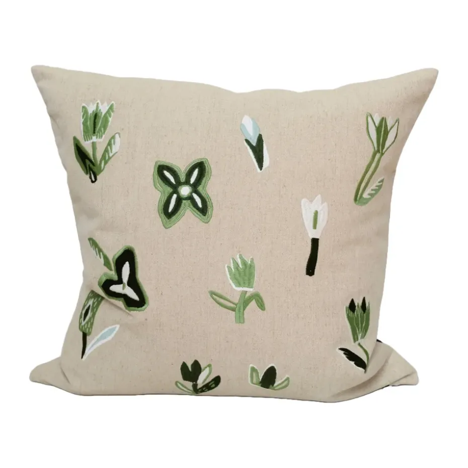 Funda de cojín Tulip 48x48 cm, Nature-green