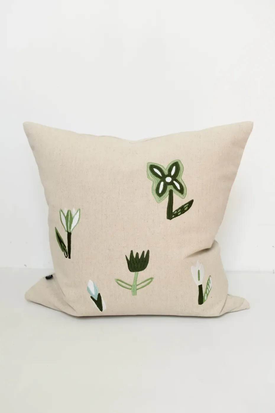 Funda de cojín Tulip 48x48 cm, Nature-green