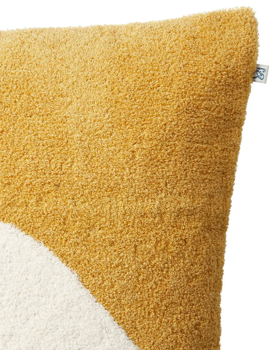 Funda de cojín Yogi 50x50 cm, Spicy yellow-off white