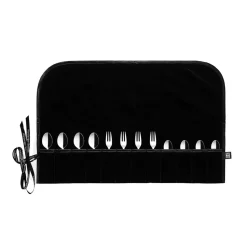 Funda para cubiertos de postre Hardanger, Negro