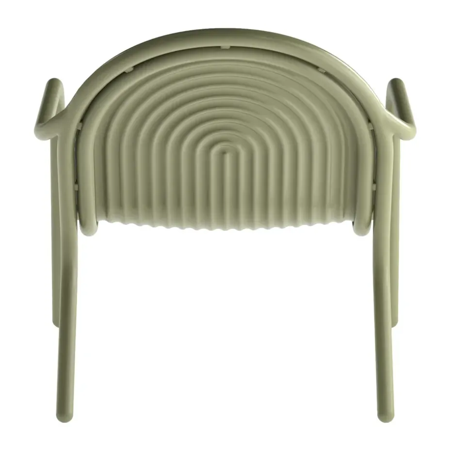 Groove lounge chair, Moss