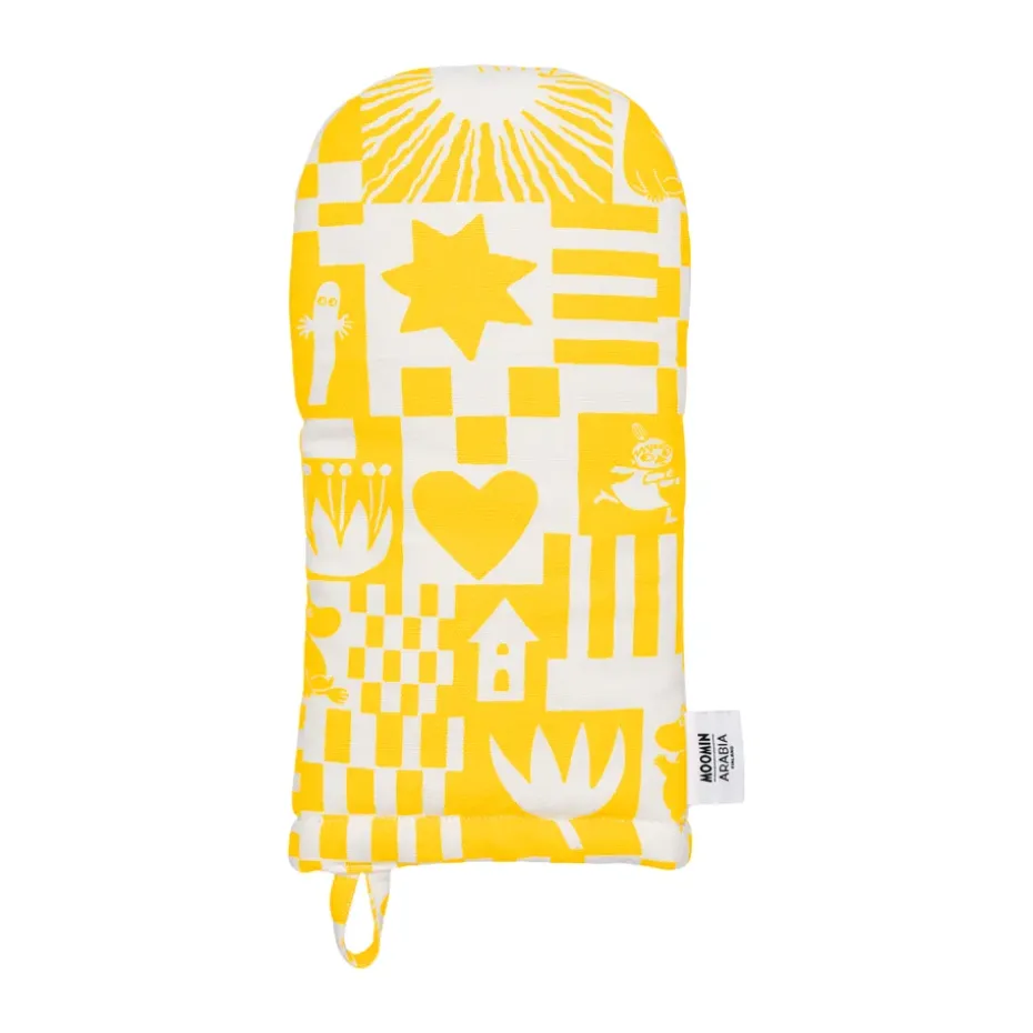 Guante de cocina Moomin Party 15x34 cm, Amarillo