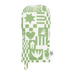 Guante de cocina Moomin Party 15x34 cm, Verde
