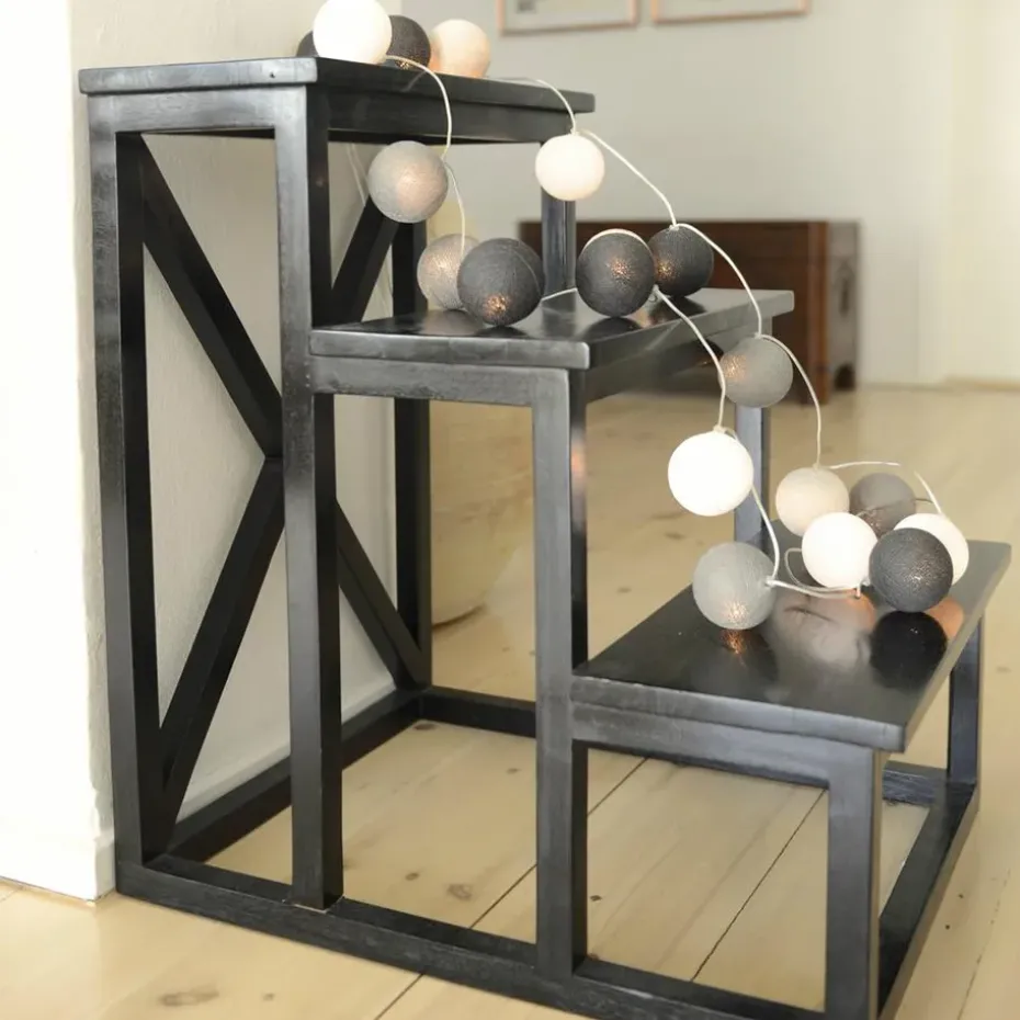 Guirnalda de luces Graphic Grey, 35 bolas