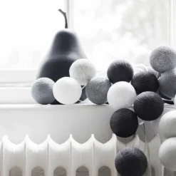 Guirnalda de luces Graphic Grey, 35 bolas