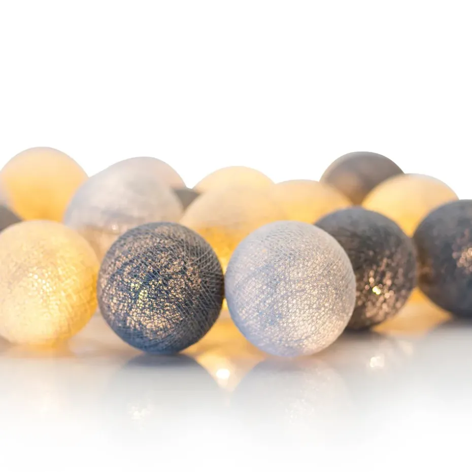 Guirnalda de luces Greige, 35 bolas