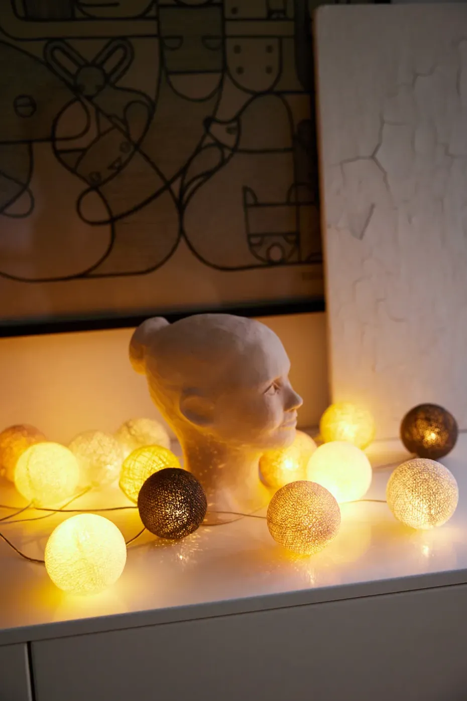 Guirnalda de luces Iris lights Blush, 35 bolas
