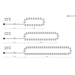 Guirnalda de luces Irislights Shades, 35 bolas