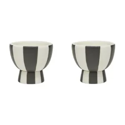 Huevera Toppu 2-pack, White-black