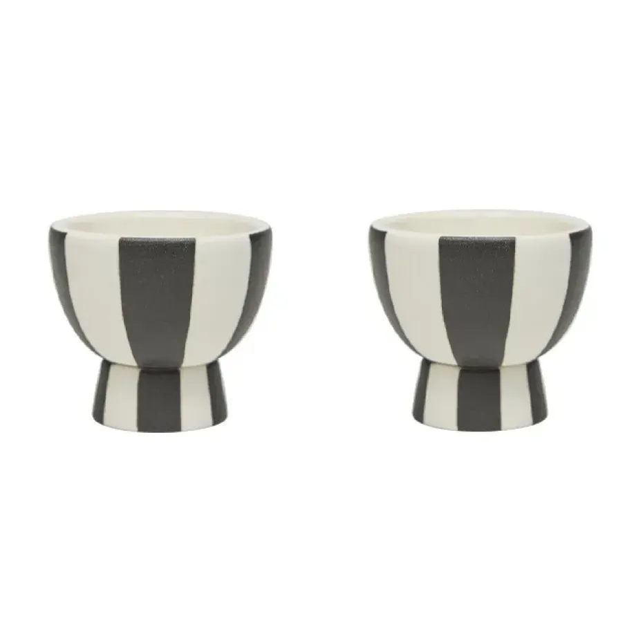 Huevera Toppu 2-pack, White-black