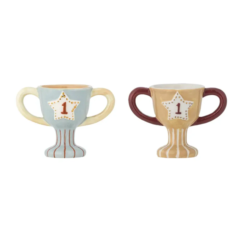 Huevera Trophy, 2 piezas, Azul