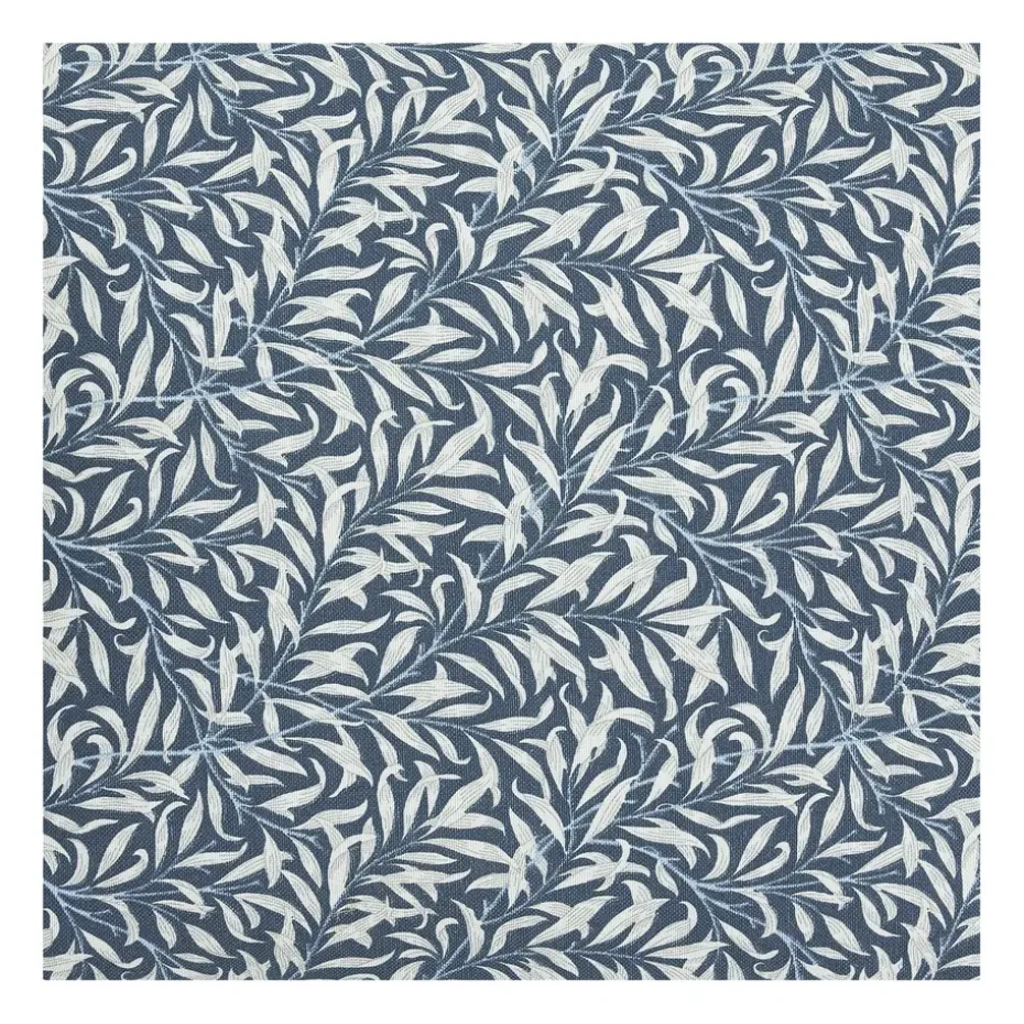 Hule Ramas, azul oscuro-blanco