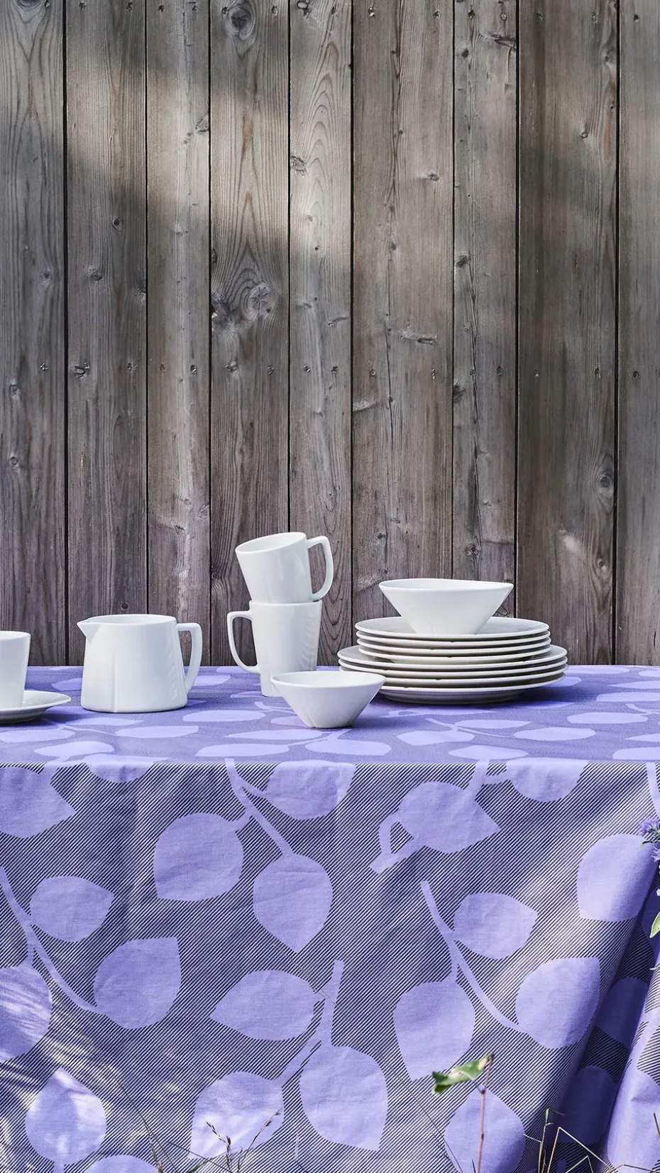 Hule Rosendahl outdoor natura, verde-Lavanda