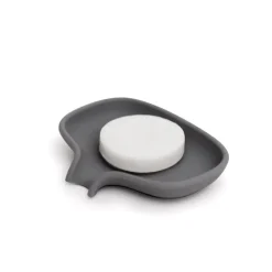 Jabonera silicona con pico para goteo, Grafitgris