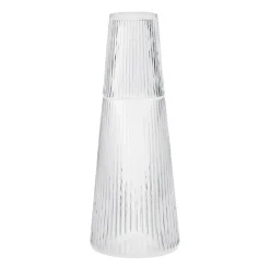 Jarra con vaso Pilastro, Clear