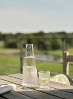 Jarra con vaso Pilastro, Clear