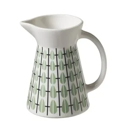 Jarra de leche Olivia, blanco-menta