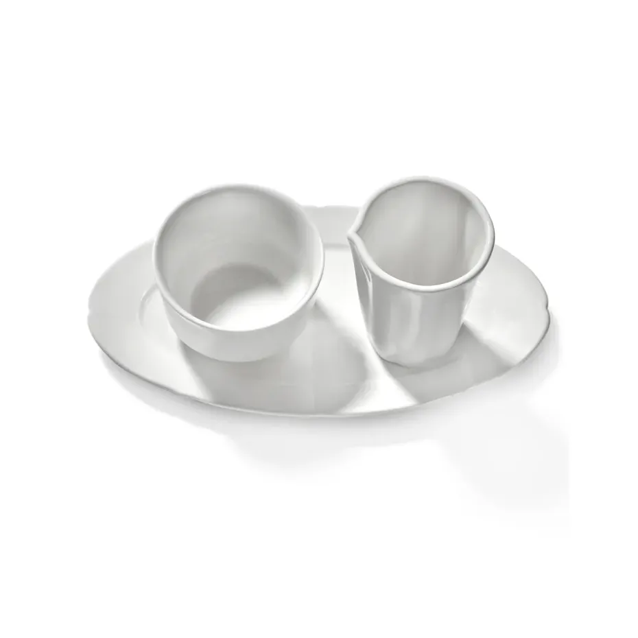 Jarra de leche Silhouette 7 cl set de 4, White