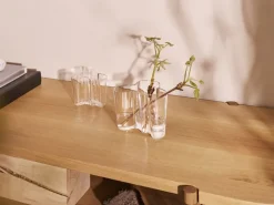 Jarrón Alvar Aalto transparente, 120 mm