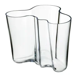 Jarrón Alvar Aalto transparente, 160 mm