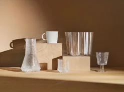 Jarrón Alvar Aalto transparente, 160 mm