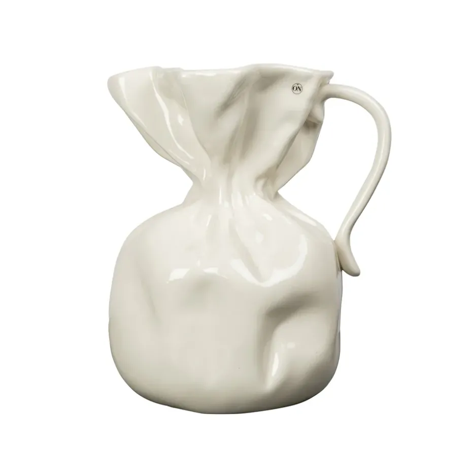 Jarrón Crumple, Blanco