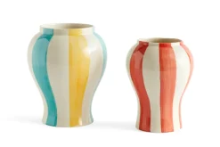 Jarrón Sobremesa stripe S 22 cm, Red