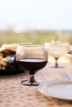 Juego de 4 copas de vino Billi 35 cl, Marrón