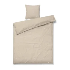 Juego de cama Daisy 150x210 cm, Sand-blanco