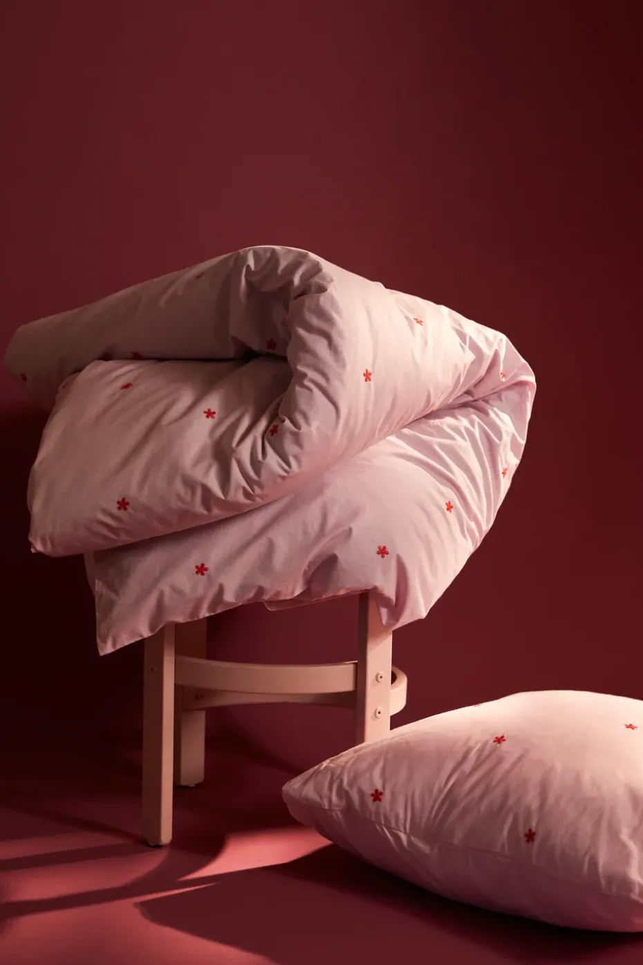Juego de cama Daisy 150x210 cm, Pink-rojo