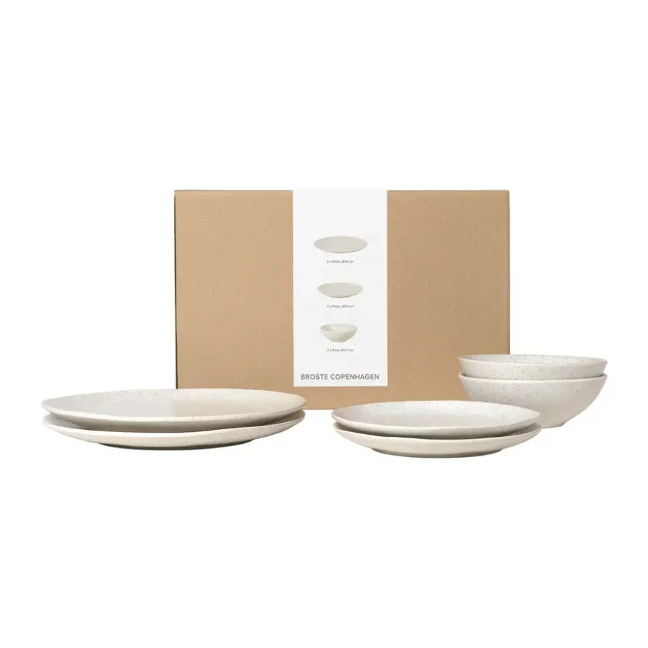 Juego de cena para dos Nordic Vanilla, 6 piezas