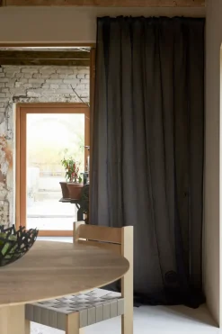 Juego de cortinas Frej 140x300 cm, Negro