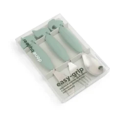 Juego de cubiertos Deer Friends Easy-grip 3 piezas, Green