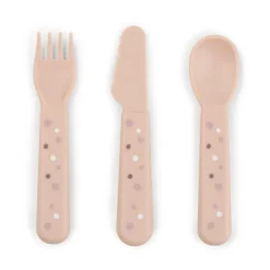 Juego de cubiertos Happy Dots foodie 3 piezas, Powder