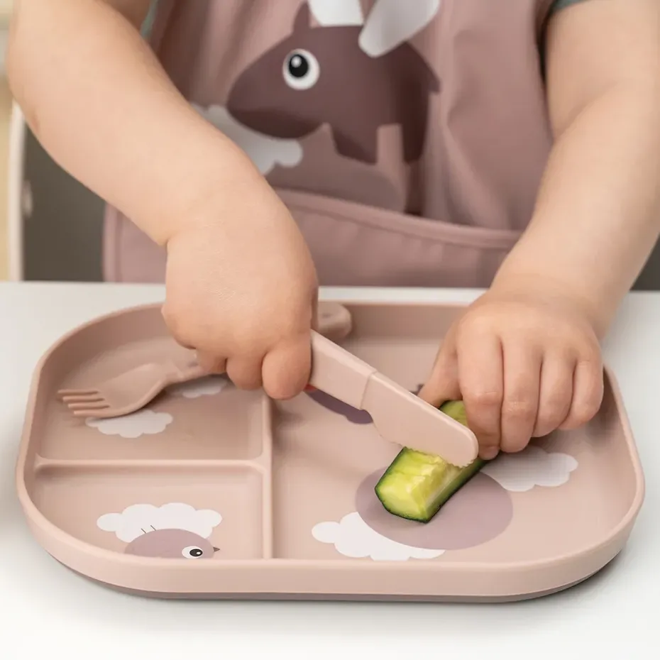 Juego de cubiertos Happy Dots foodie 3 piezas, Powder