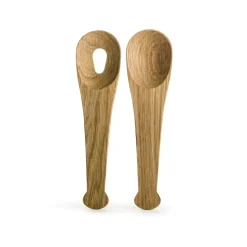 Juego de cubiertos para ensalada Nature, roble