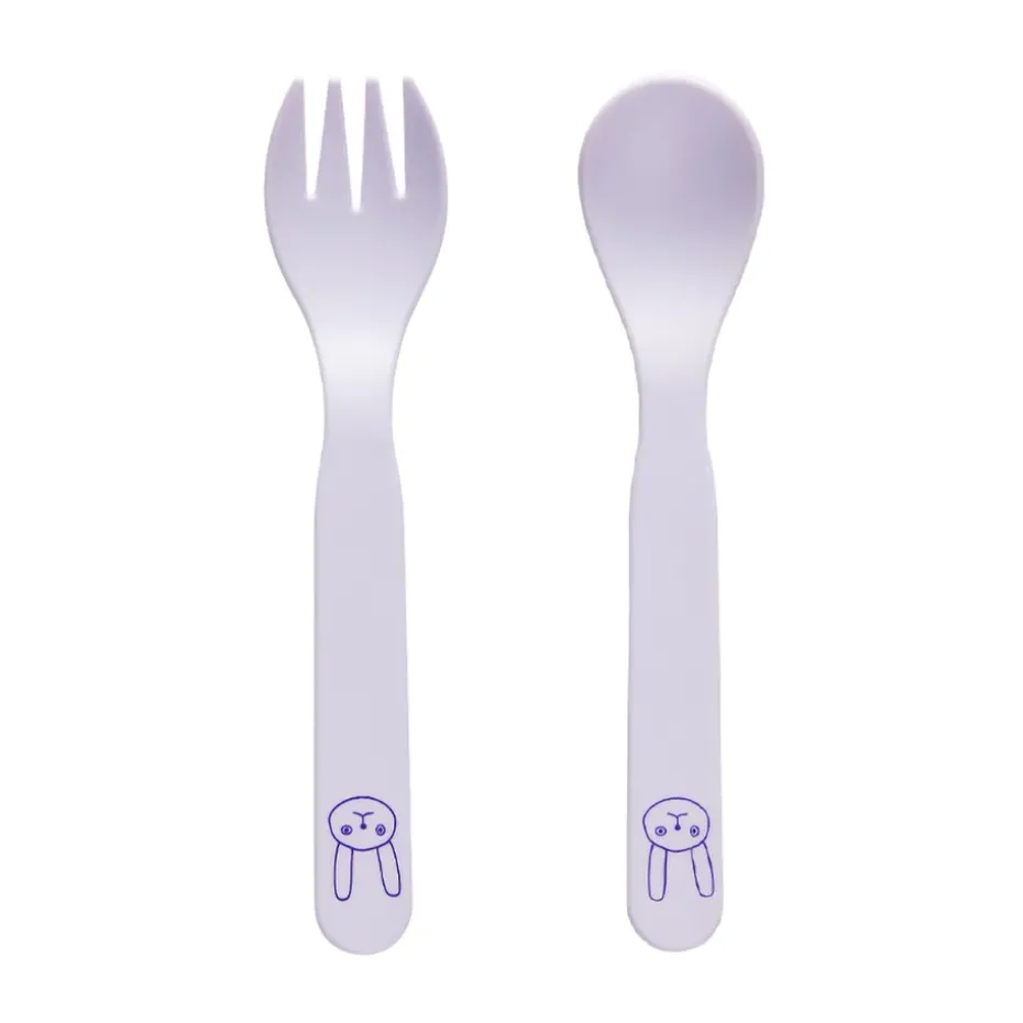 Juego de cubiertos para niños Pullo, Lavender
