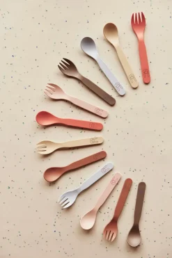 Juego de cubiertos para niños Pullo, Caramel