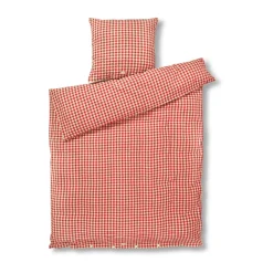 Juego de funda nórdica Bæk&Bølge 150x210 cm, Rojo-amarillo