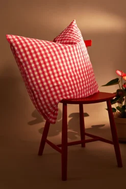 Juego de funda nórdica Bæk&Bølge 150x210 cm, Rojo-amarillo