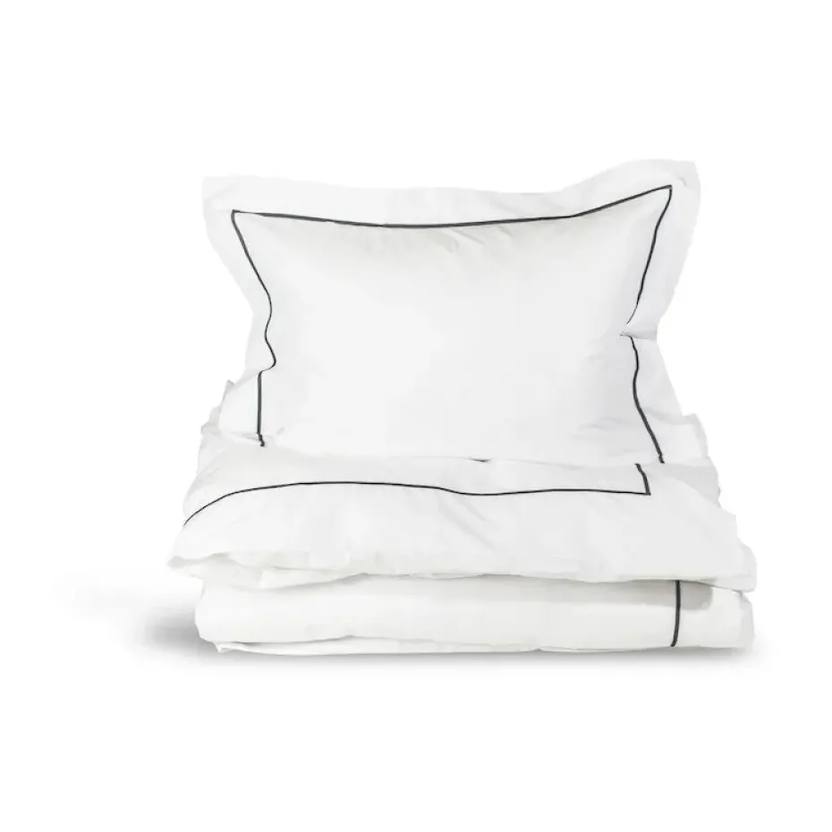 Juego de funda nórdica Carl 150x210 cm, Blanco