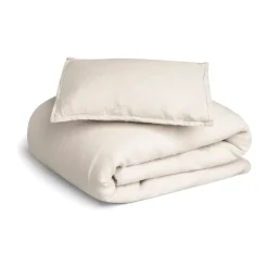 Juego de funda nórdica Eggshell Muslin baby, 70x80 cm/28x35 cm