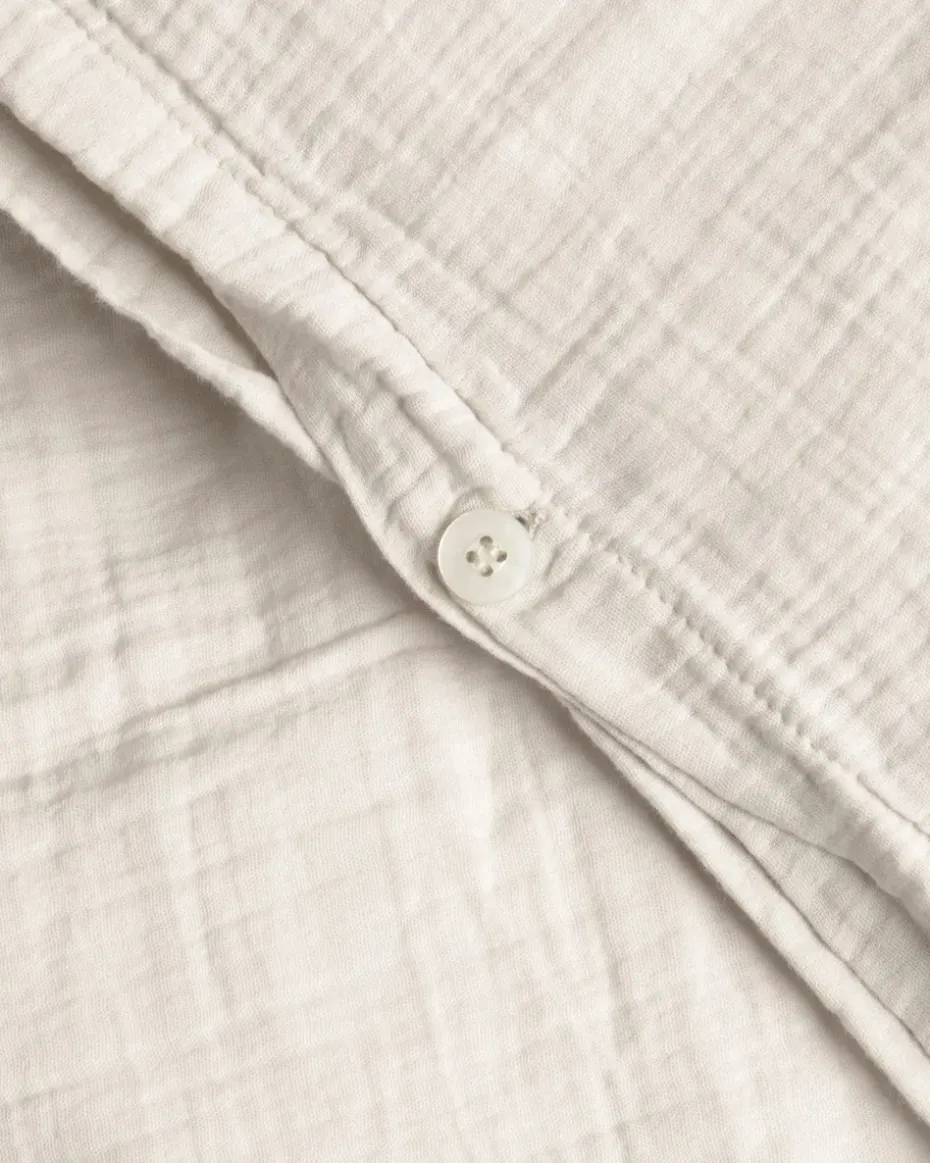 Juego de funda nórdica Eggshell Muslin baby, 70x80 cm/28x35 cm