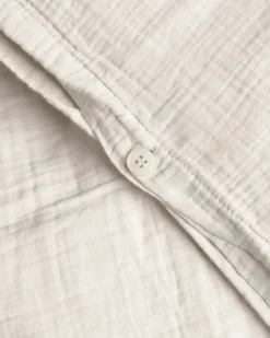Juego de funda nórdica Eggshell Muslin, 150x210 cm/50x60 cm