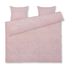 Juego de funda nórdica Pleasantly 220x220 cm, Azul claro-rosa