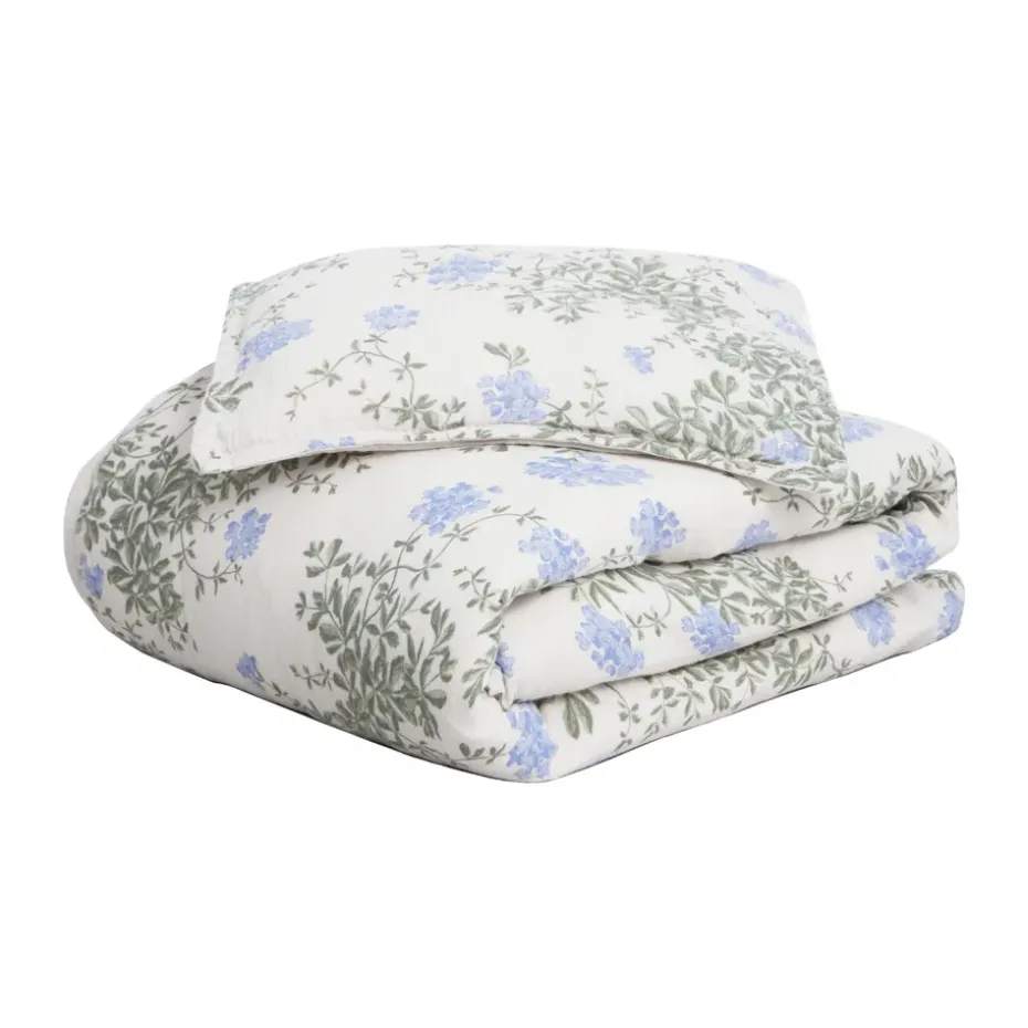 Juego de funda nórdica Plumbago Muslin junior, 100x130 cm/35x55 cm
