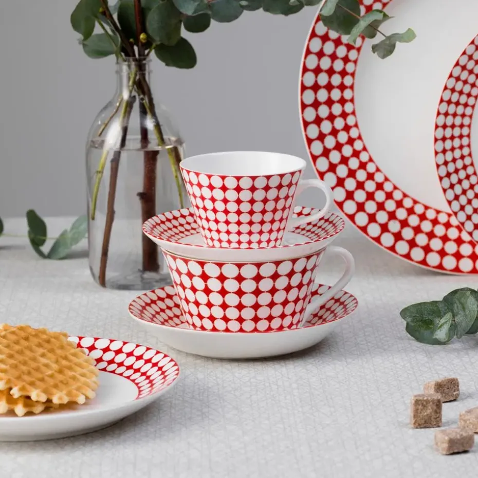 Juego de té Eva, taza de té + platillo