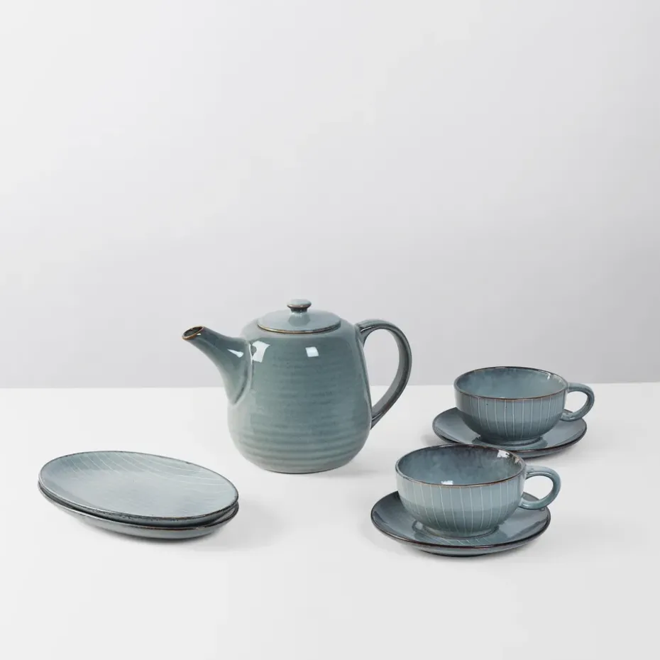 Juego de té para dos Nordic Sea, 5 piezas
