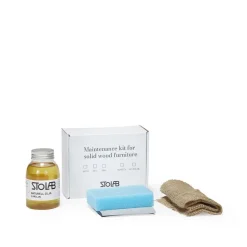 Kit de cuidado Stolab aceite natural 250 ml, Aceitado transparente para fresno, abedul y roble